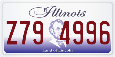 IL license plate Z794996