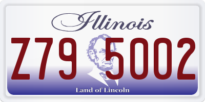 IL license plate Z795002