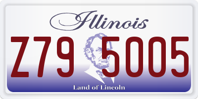 IL license plate Z795005