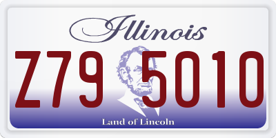 IL license plate Z795010