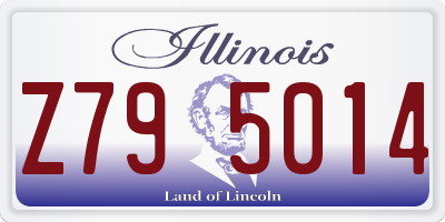 IL license plate Z795014