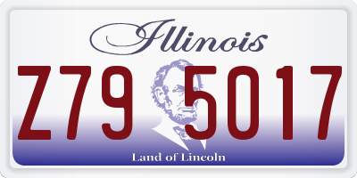 IL license plate Z795017