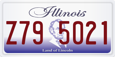IL license plate Z795021