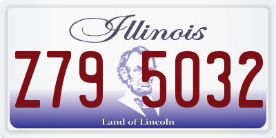 IL license plate Z795032