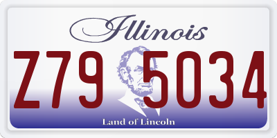 IL license plate Z795034