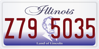 IL license plate Z795035