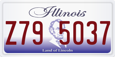 IL license plate Z795037