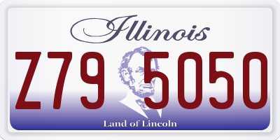 IL license plate Z795050