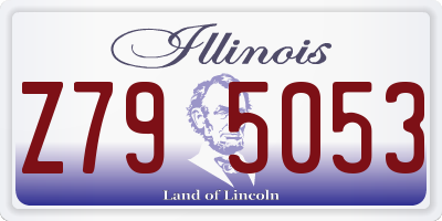 IL license plate Z795053