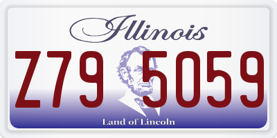 IL license plate Z795059