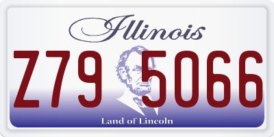 IL license plate Z795066