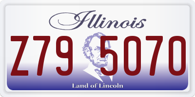 IL license plate Z795070