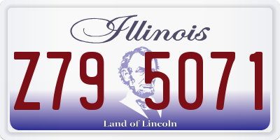 IL license plate Z795071