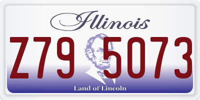 IL license plate Z795073