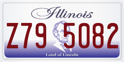 IL license plate Z795082