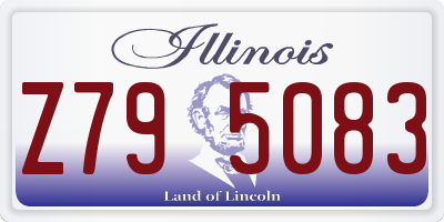 IL license plate Z795083