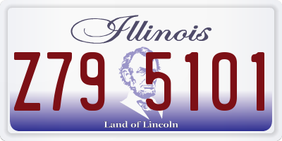 IL license plate Z795101