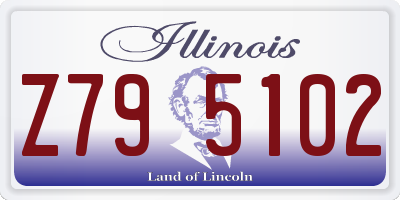 IL license plate Z795102