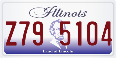 IL license plate Z795104