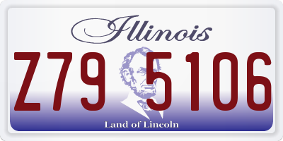 IL license plate Z795106