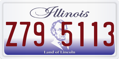IL license plate Z795113