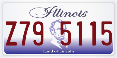 IL license plate Z795115