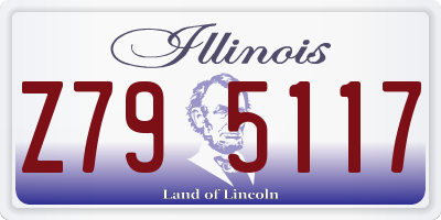 IL license plate Z795117