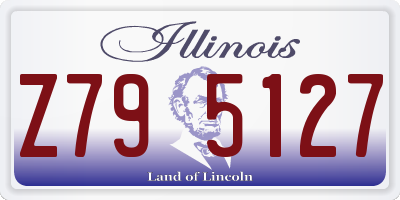 IL license plate Z795127
