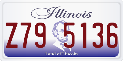 IL license plate Z795136