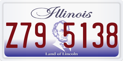 IL license plate Z795138