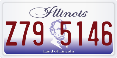 IL license plate Z795146