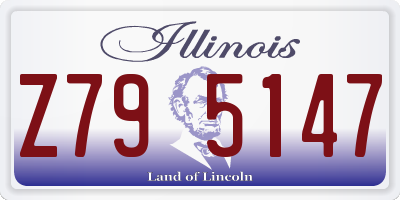 IL license plate Z795147