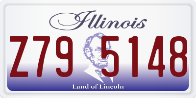 IL license plate Z795148