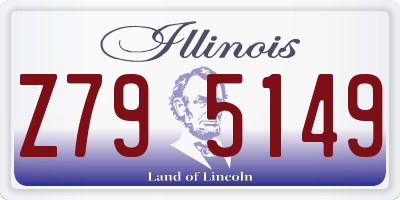 IL license plate Z795149