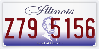 IL license plate Z795156