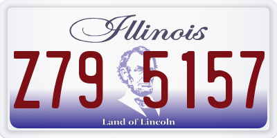 IL license plate Z795157