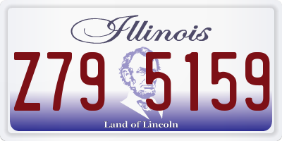 IL license plate Z795159