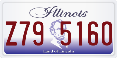 IL license plate Z795160