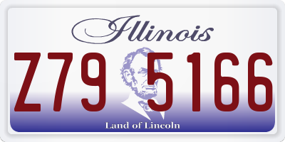 IL license plate Z795166