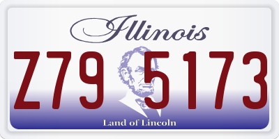 IL license plate Z795173