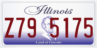 IL license plate Z795175