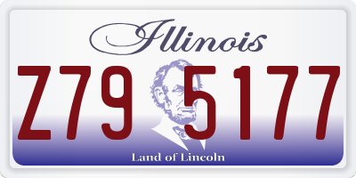 IL license plate Z795177