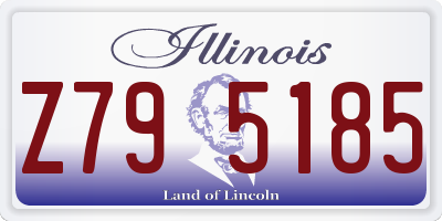 IL license plate Z795185