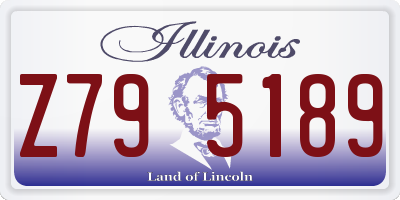 IL license plate Z795189