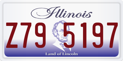 IL license plate Z795197
