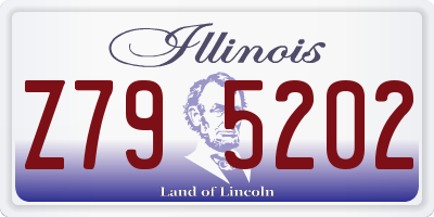 IL license plate Z795202