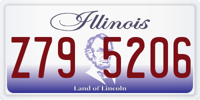 IL license plate Z795206