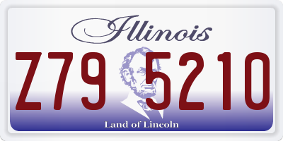 IL license plate Z795210