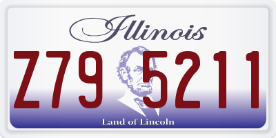 IL license plate Z795211