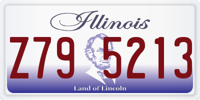 IL license plate Z795213